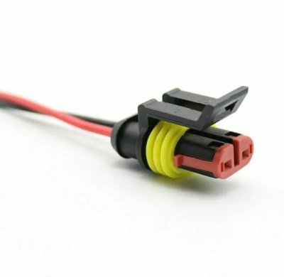 Разъем R- АМP -2 с проводом ответ. часть овал.